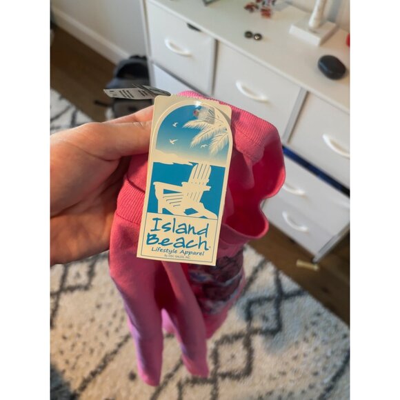 Charleston Beach FL Pink Turtle Print Graphic Tee Gildan Cotton Blend Size L - Picture 7 of 7